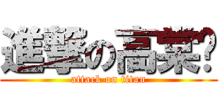 進撃の高棠璇 (attack on titan)