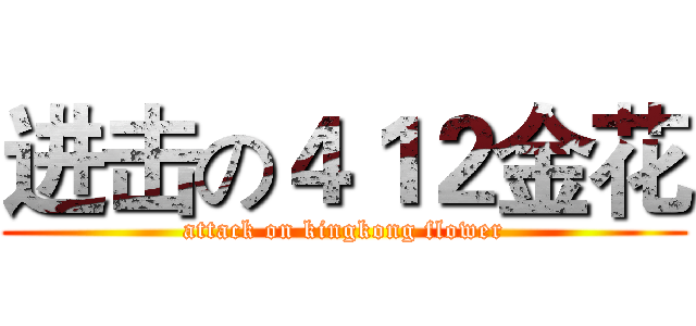 进击の４１２金花 (attack on kingkong flower)