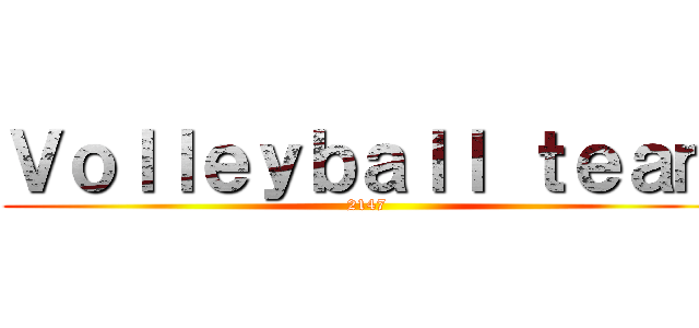 Ｖｏｌｌｅｙｂａｌｌ ｔｅａｍ (2147)