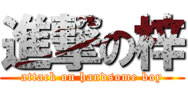 進撃の梓 (attack on handsome boy)