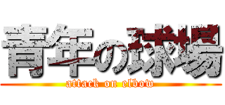 青年の球場 (attack on elbow)