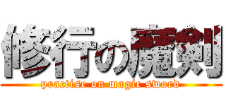 修行の魔剣 (practise on magic sword)