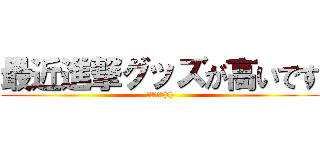 最近進撃グッズが高いです (さらに金欠(泣))