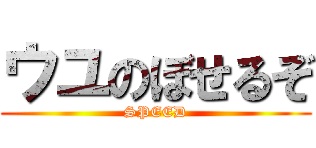 ウユのぼせるぞ (SPEED)