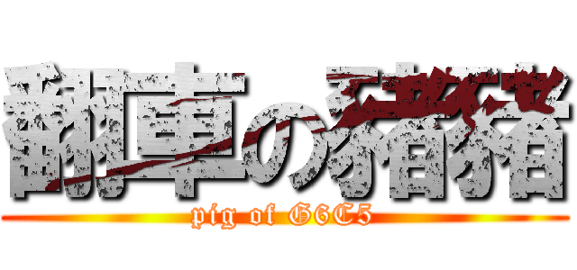 翻車の豬豬 (pig of G6C5)
