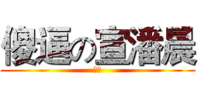 傻逼の宣潘晨 (傻逼)