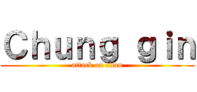 Ｃｈｕｎｇ ｇｉｎ (attack on titan)