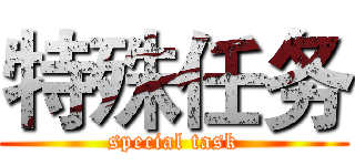特殊任务 (special task)