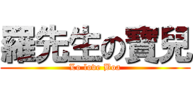 羅先生の寶兒 (Lo love Boa)