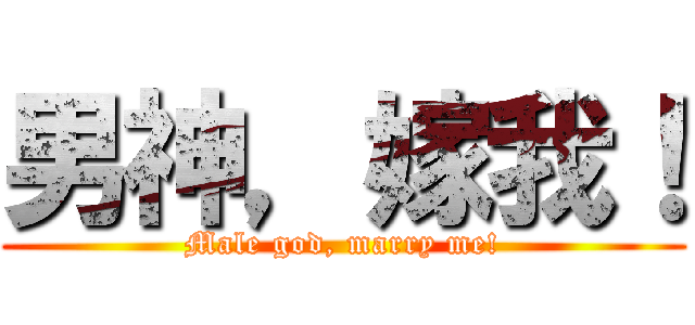 男神，嫁我！ (Male god, marry me!)