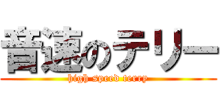 音速のテリー (high speed terry)