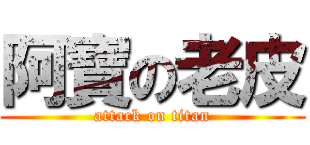 阿寶の老皮 (attack on titan)