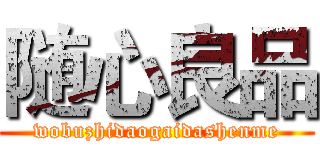 随心良品 (wobuzhidaogaidashenme)