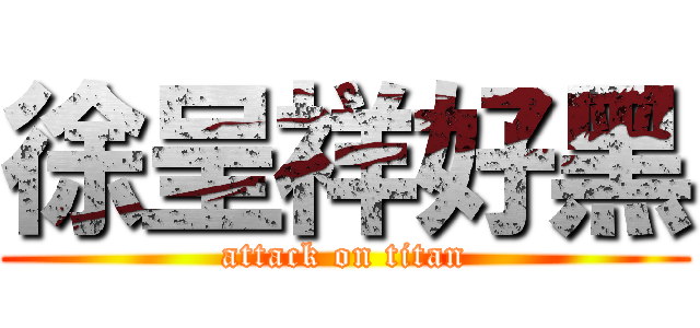 徐呈祥好黑 (attack on titan)