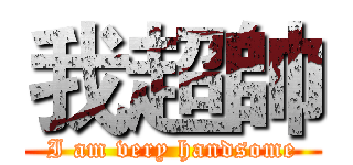 我超帥 (I am very handsome)