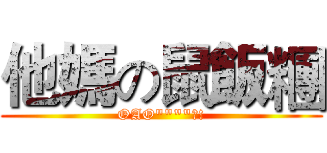 他媽の鼠飯糰 (OAO""""?!)