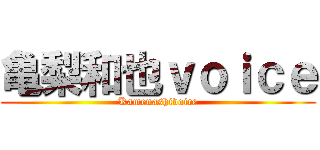 亀梨和也ｖｏｉｃｅ (Kamenashivoice)