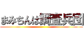 まみちんは調査兵団 ()