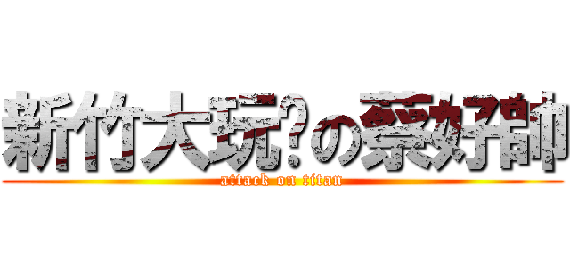 新竹大玩咖の蔡好帥 (attack on titan)