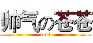 帅气の苍苍 (cool)