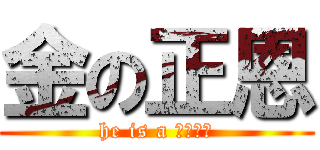 金の正恩 (he is a テポドン)