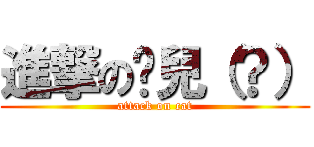 進撃の貓兒（？） (attack on cat)