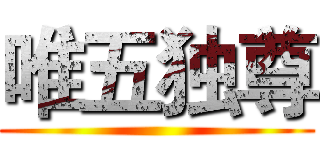 唯五独尊 ()