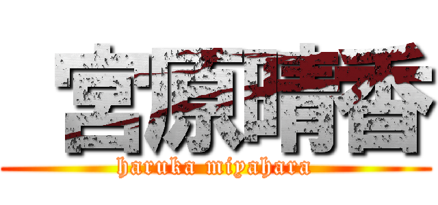  宮原晴香 (haruka miyahara)