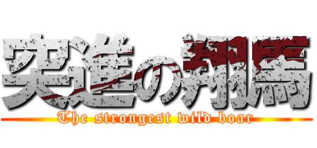 突進の翔馬 (The strongest wild boar)