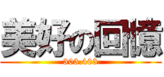 美好の回憶 (303.403)