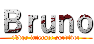 Ｂｒｕｎｏ (1kbps internet survivor)