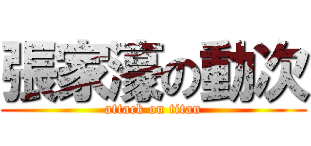 張家濠の動次 (attack on titan)