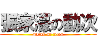 張家濠の動次 (attack on titan)