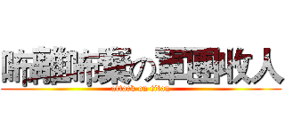 咘離咘棄の軍團收人 (attack on titan)
