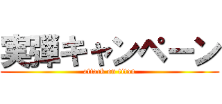 実弾キャンペーン (attack on titan)