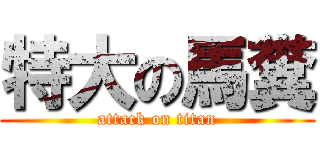 特大の馬糞 (attack on titan)