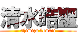 清水皓聖 (shimizu kousei)