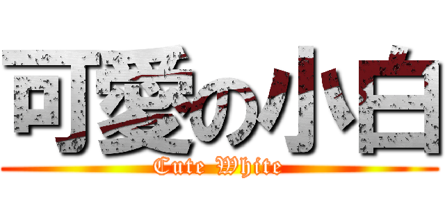 可愛の小白 (Cute White)
