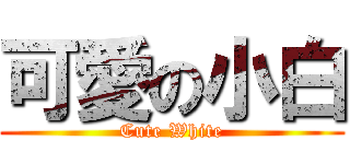 可愛の小白 (Cute White)