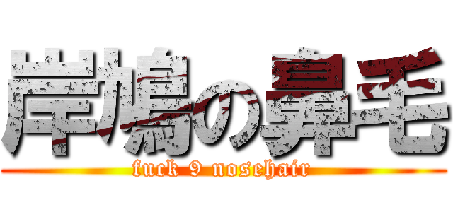 岸鳩の鼻毛 (fuck 9 nosehair)