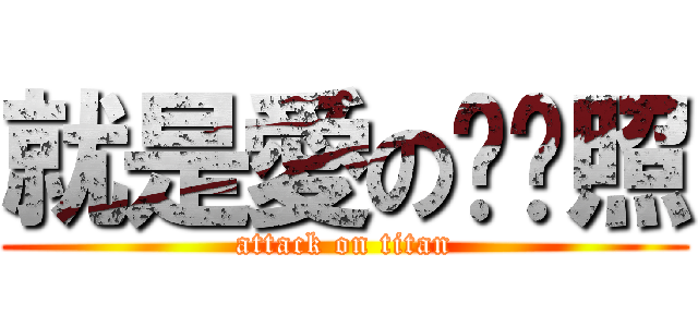 就是愛の趴趴照 (attack on titan)