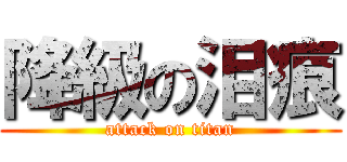 降級の泪痕 (attack on titan)