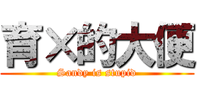 育×的大便 (Sandy is stupid)