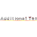 Ａｄｄｉｔｉｏｎａｌ Ｔｅｒｍｓ ()