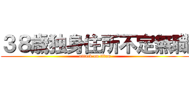３８歳独身住所不定無職 (attack on titan)