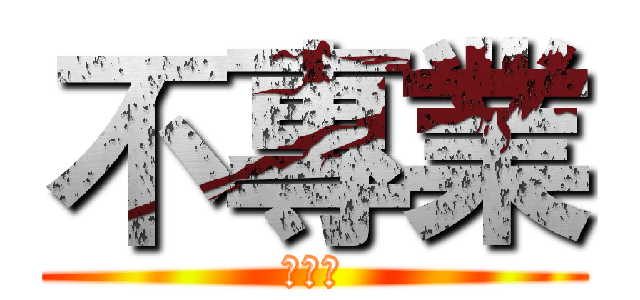 不專業 (???)