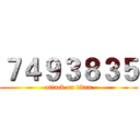 ７４９３８３５ (attack on titan)