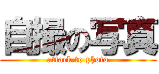 自撮の写真 (attack to photo)