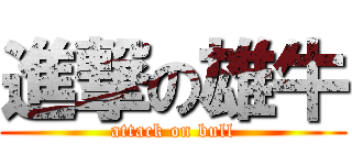 進撃の雄牛 (attack on bull)