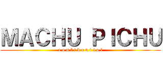 ＭＡＣＨＵ ＰＩＣＨＵ (c o n f i d e n t i a l)